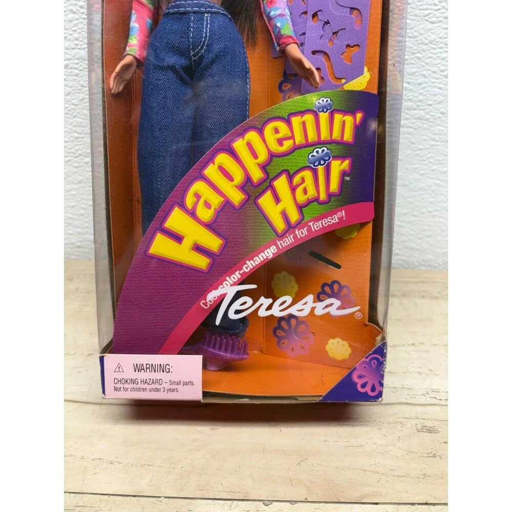 Vtg 2000 Mattel Barbie Teresa Doll Happening Hair NIB